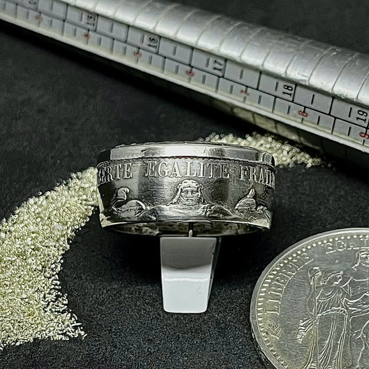 Bague Argent – Pièce 10 Francs Hercule
