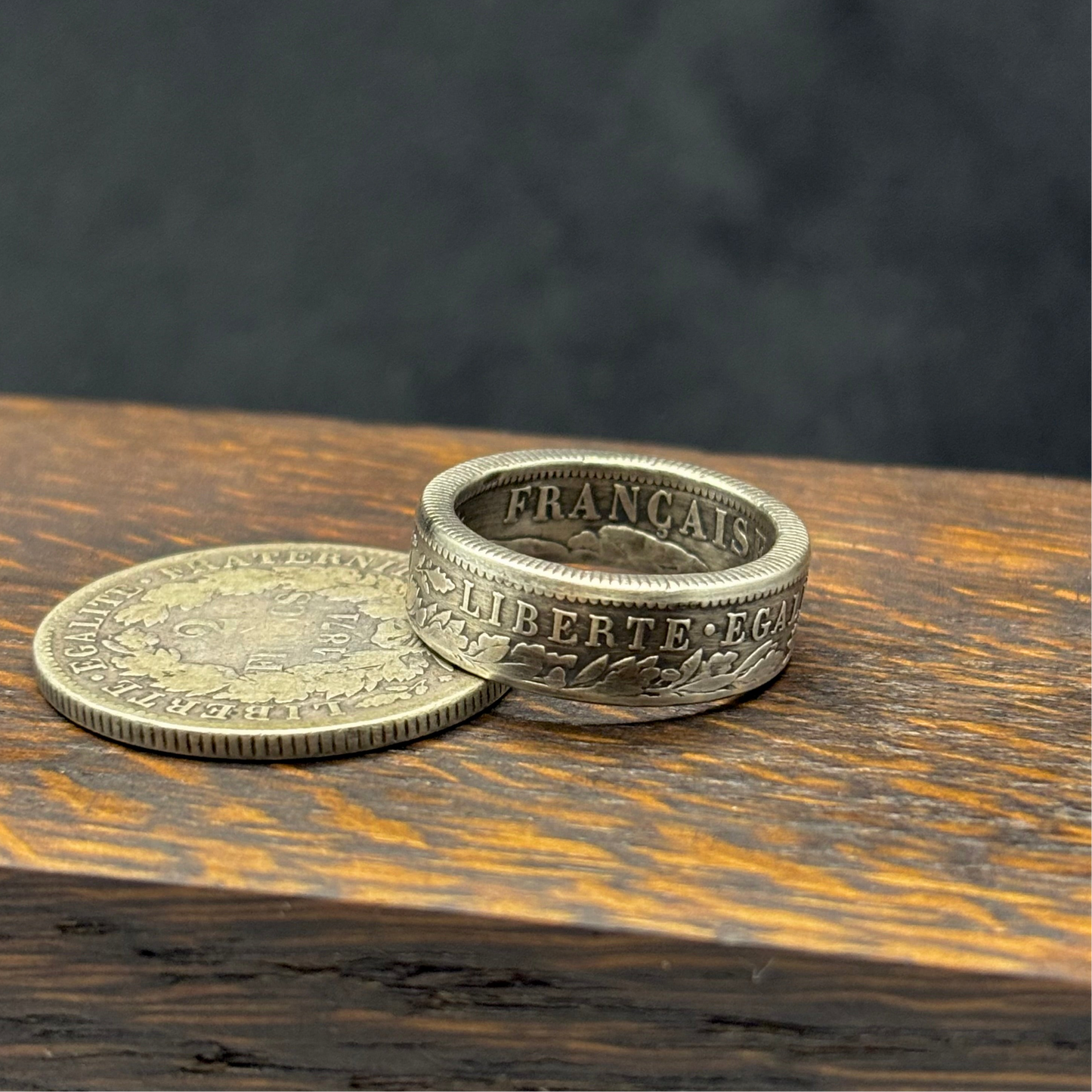 Bague Argent – Pièce 2 Francs Cérès