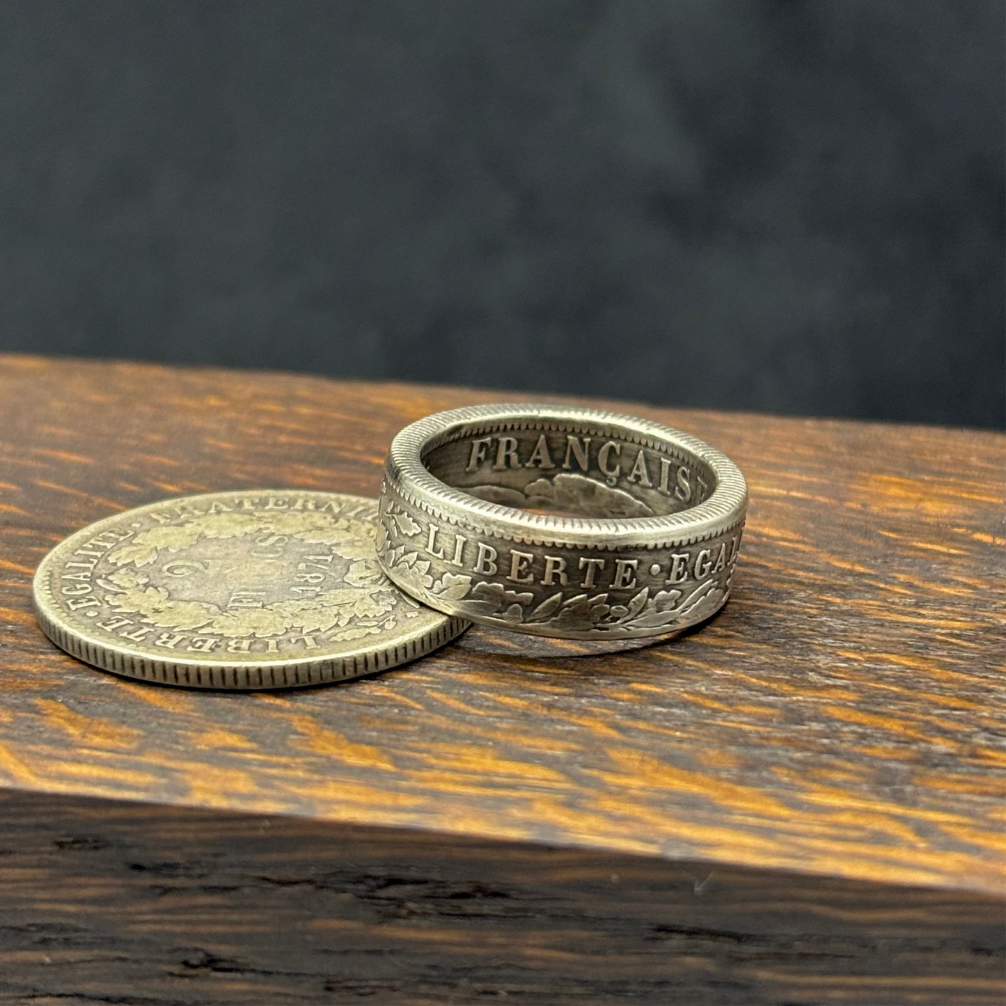 Bague Argent – Pièce 2 Francs Cérès