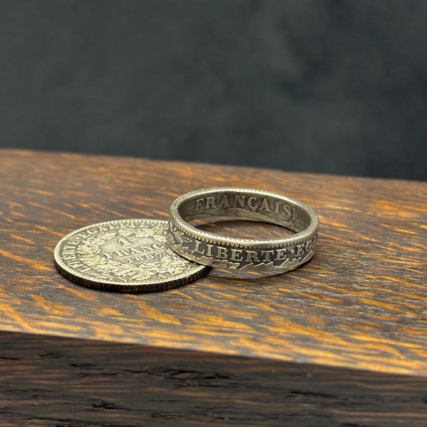 Bague Argent – Pièce 1 Franc Cérès