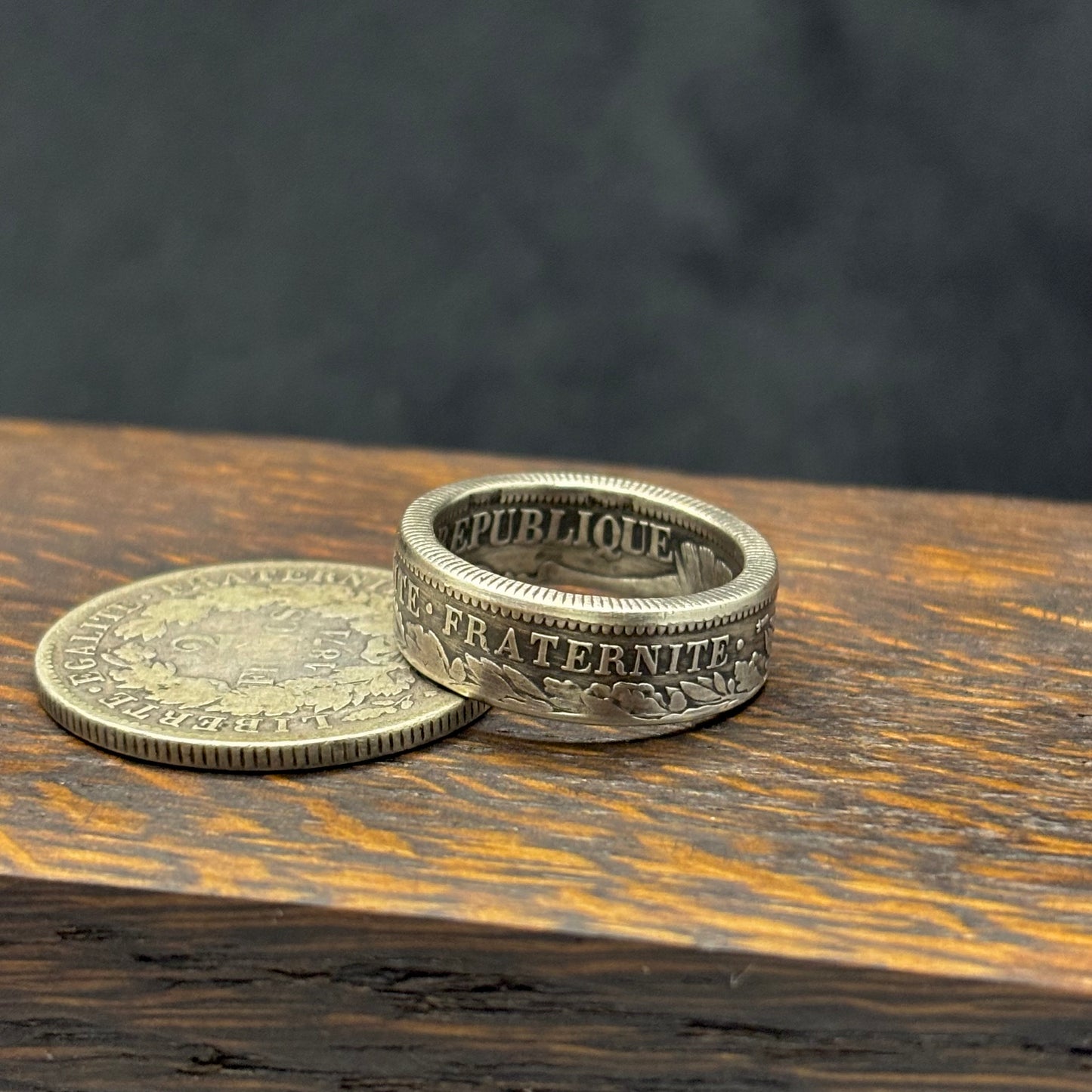 Bague Argent – Pièce 2 Francs Cérès
