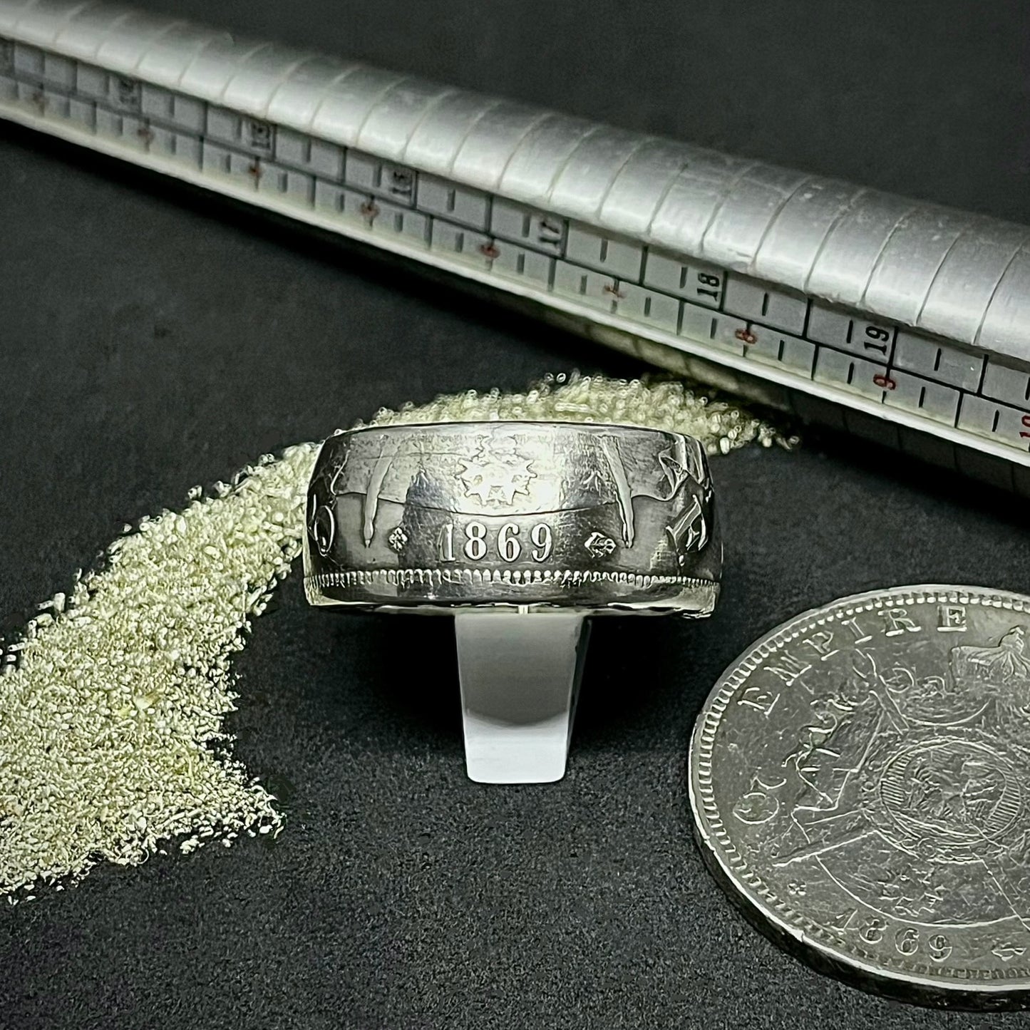 Bague Argent 5 Francs Napoléon III