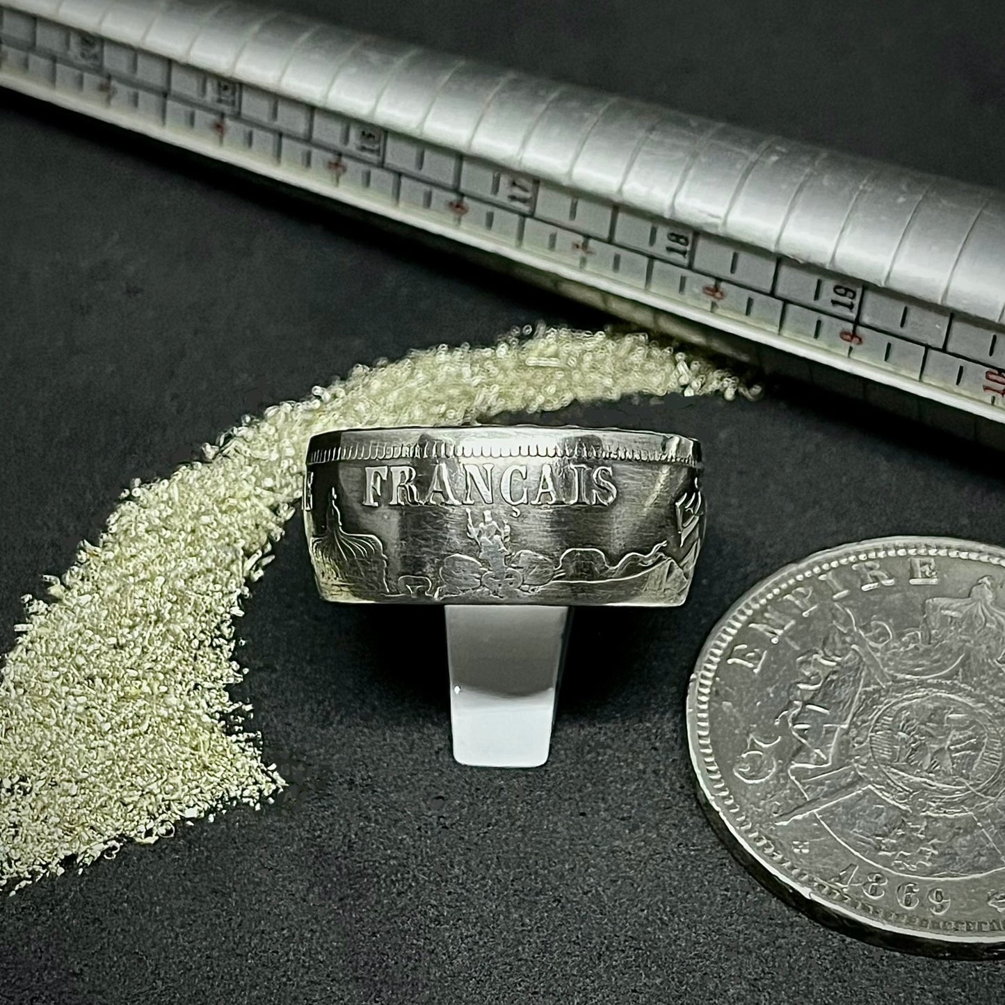 Bague Argent 5 Francs Napoléon III