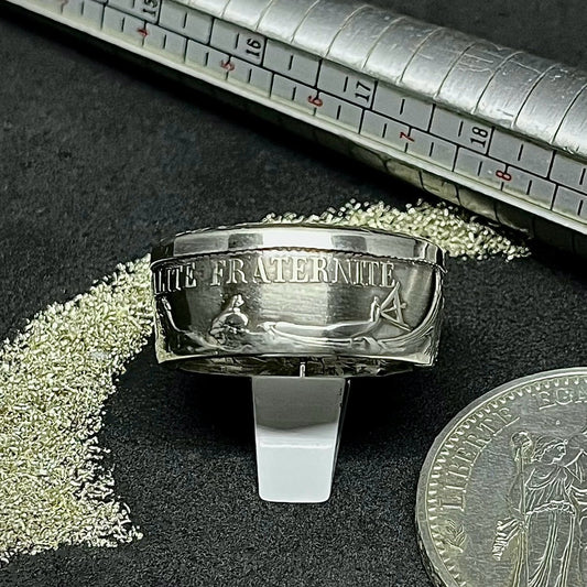 Bague Argent – Pièce 10 Francs Hercule