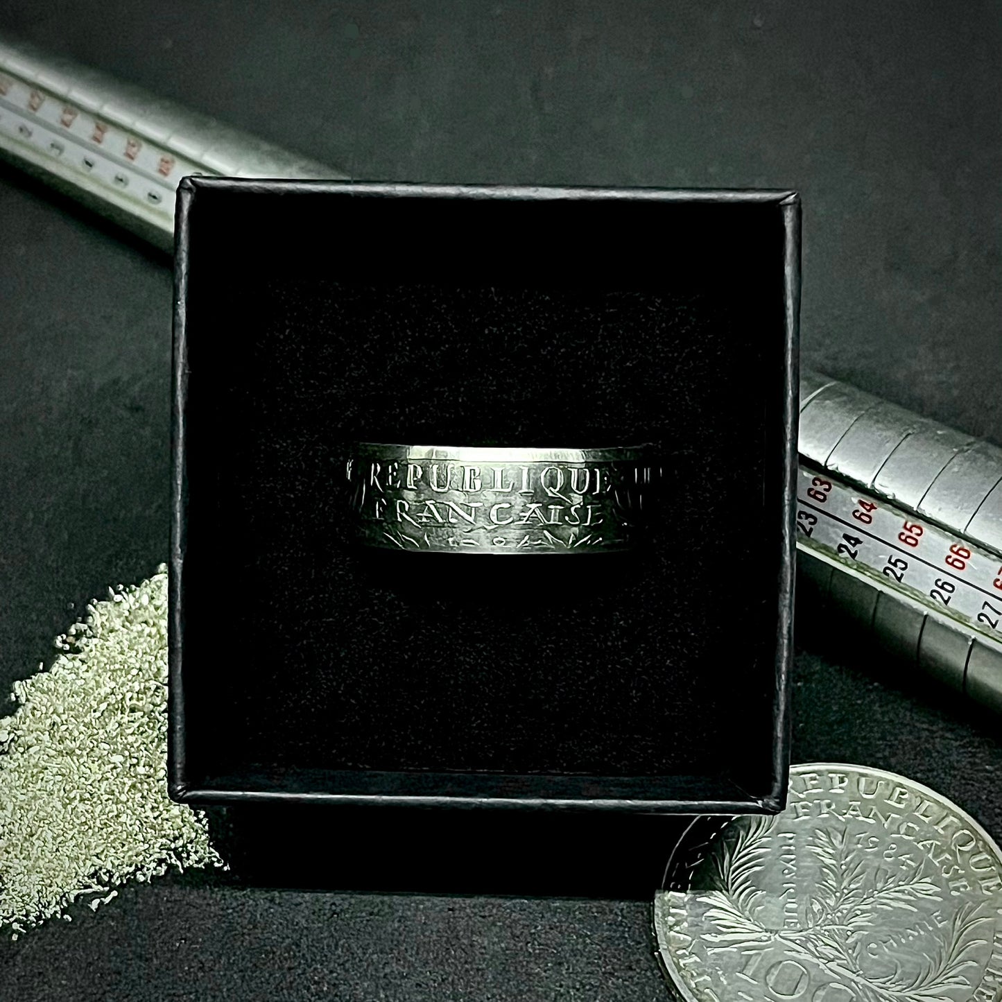 Bague Argent – Pièce 100 Francs Marie Curie