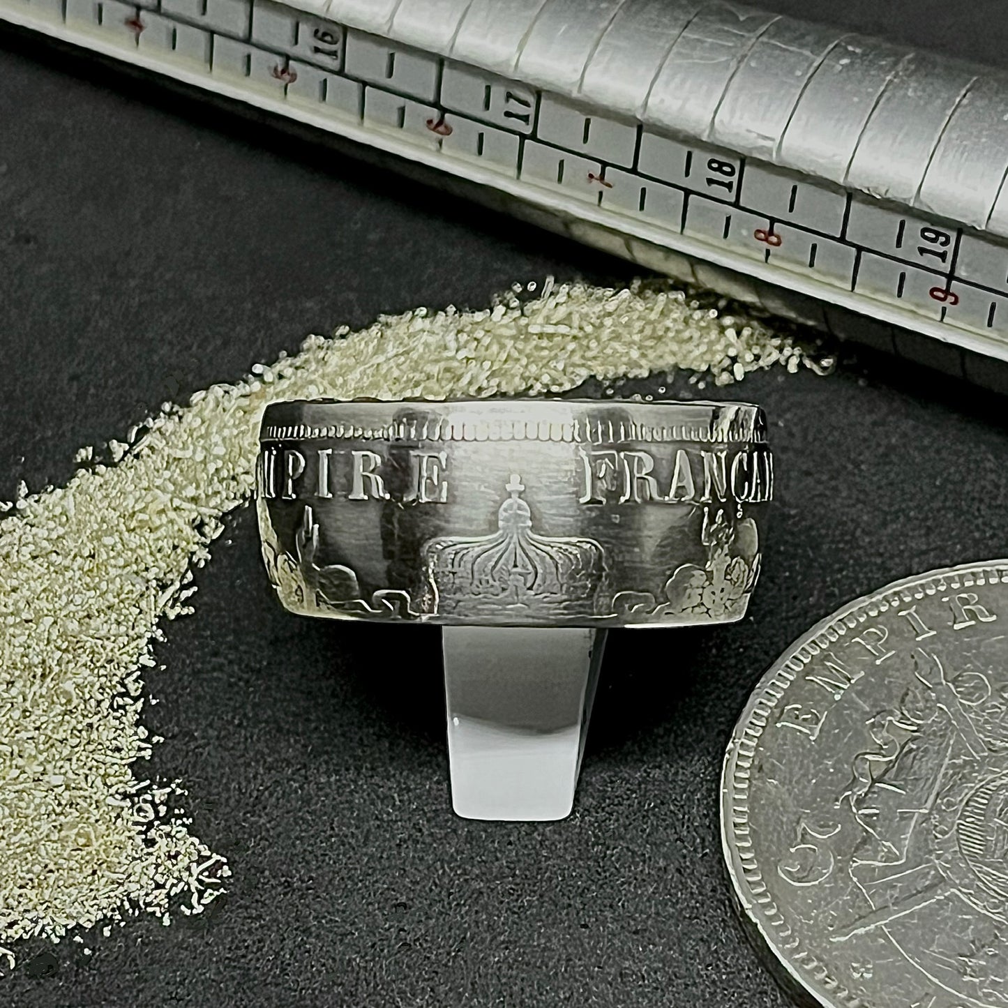 Bague Argent 5 Francs Napoléon III