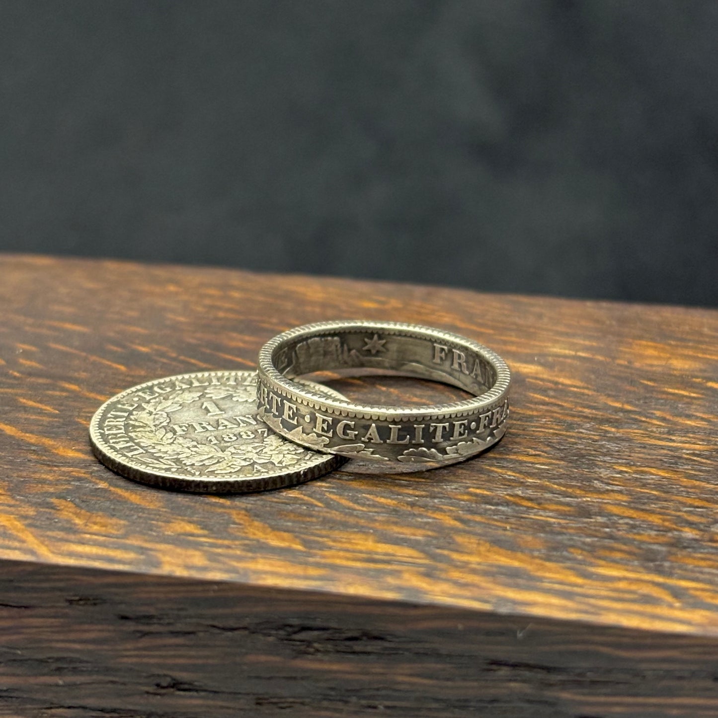 Bague Argent – Pièce 1 Franc Cérès