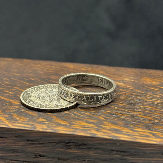 Bague Argent – Pièce 1 Franc Cérès