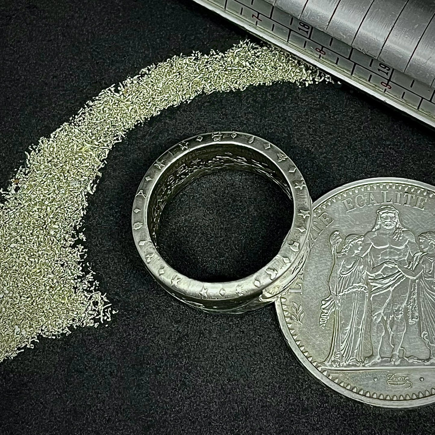 Bague Argent – Pièce 10 Francs Hercule