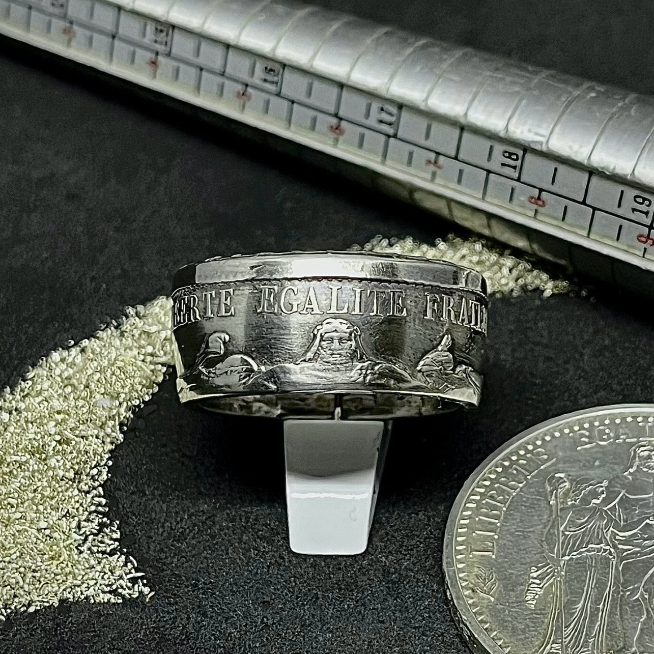 Bague Argent – Pièce 10 Francs Hercule