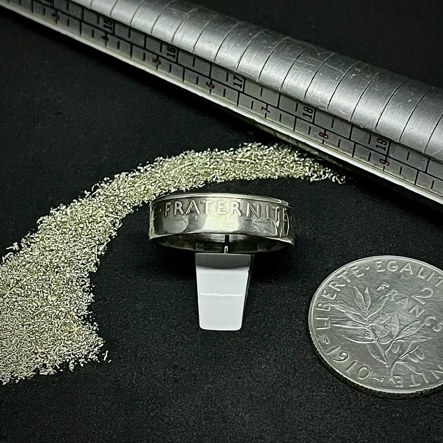 Bague Argent – Pièce 2 Francs Semeuse