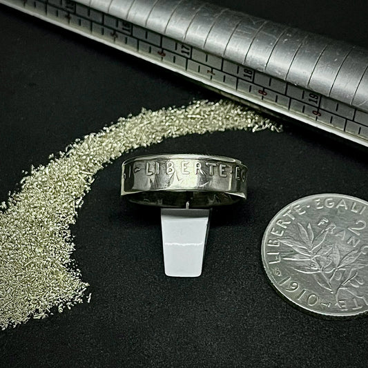Bague Argent – Pièce 2 Francs Semeuse