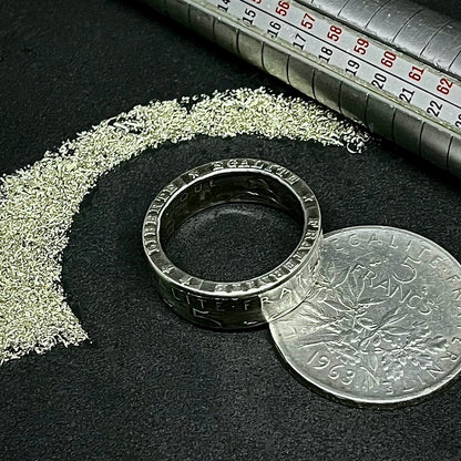 Bague 5 Francs Semeuse en argent