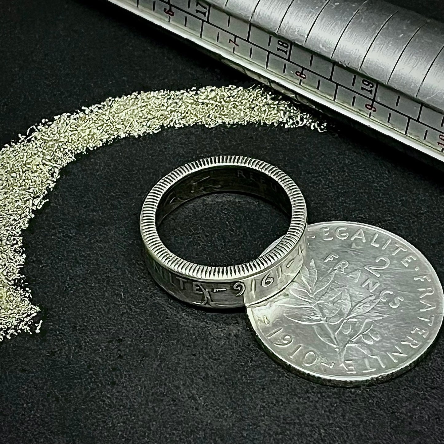 Bague Argent – Pièce 2 Francs Semeuse