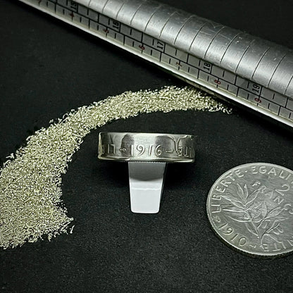 Bague 2 Francs Semeuse en argent