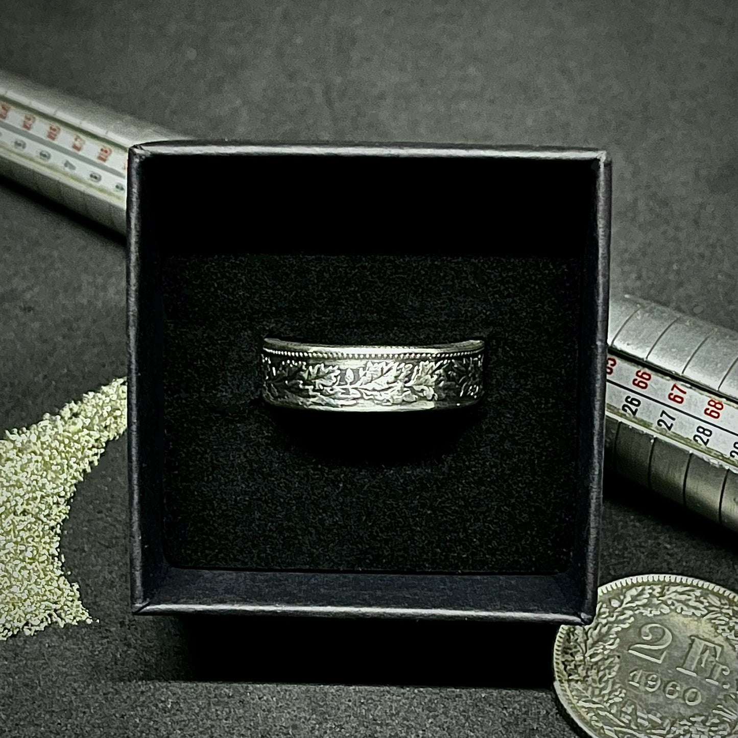 Bague Argent – Pièce 2 Francs Suisse