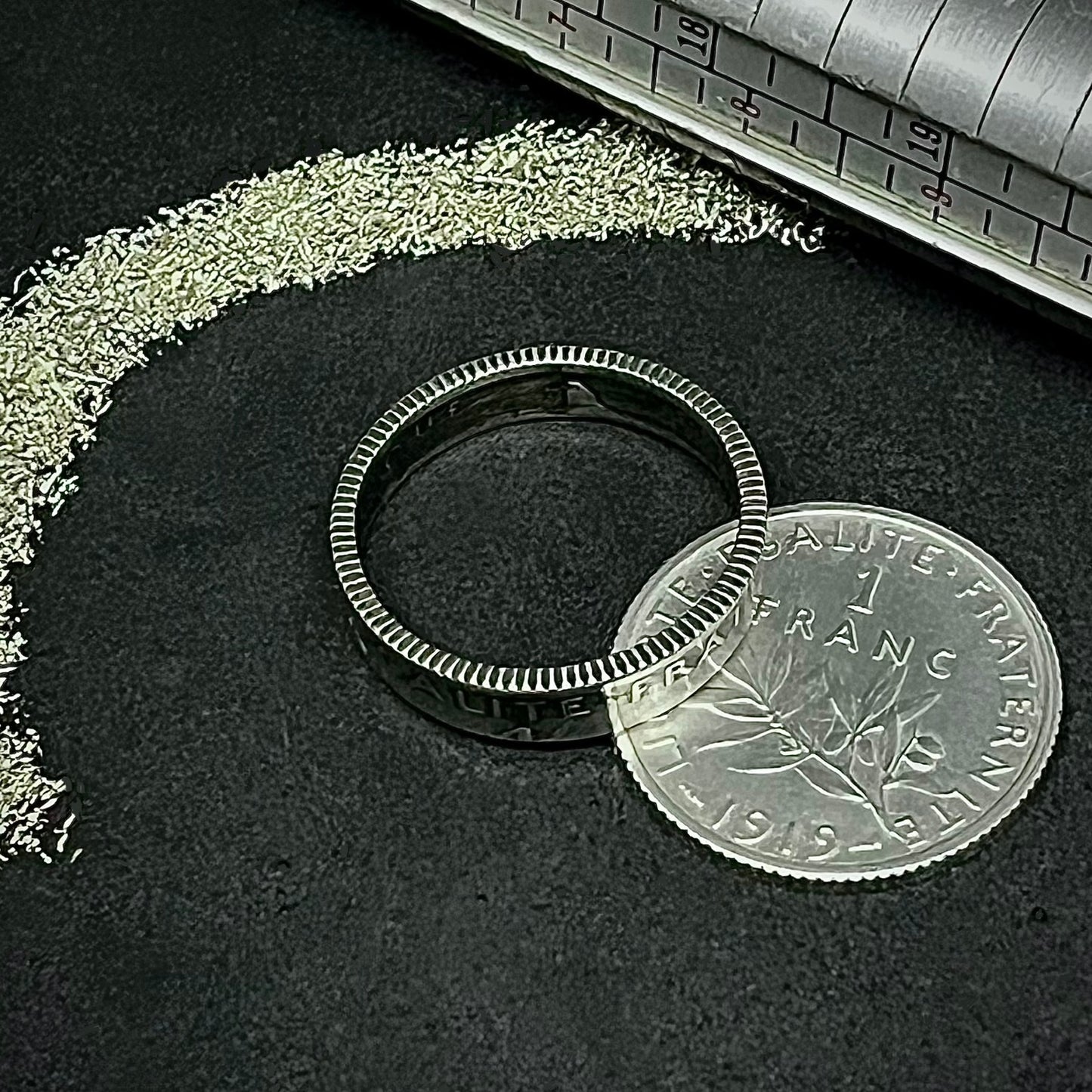 Bague Argent – Pièce 1 Franc Semeuse