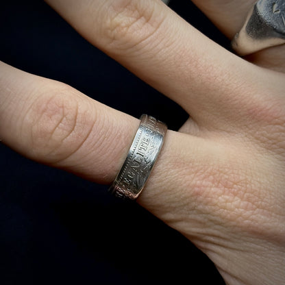 Bague 2 Francs Cérès en argent