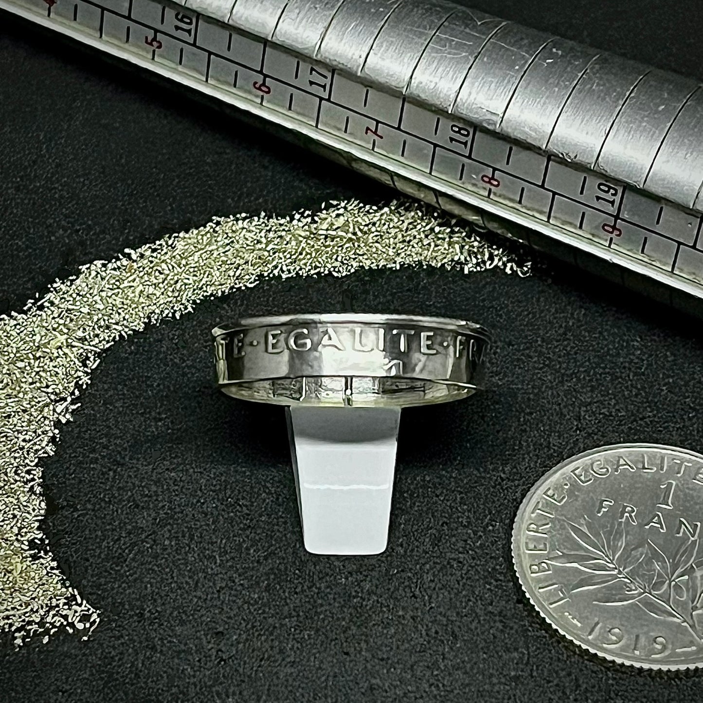 Bague Argent – Pièce 1 Franc Semeuse
