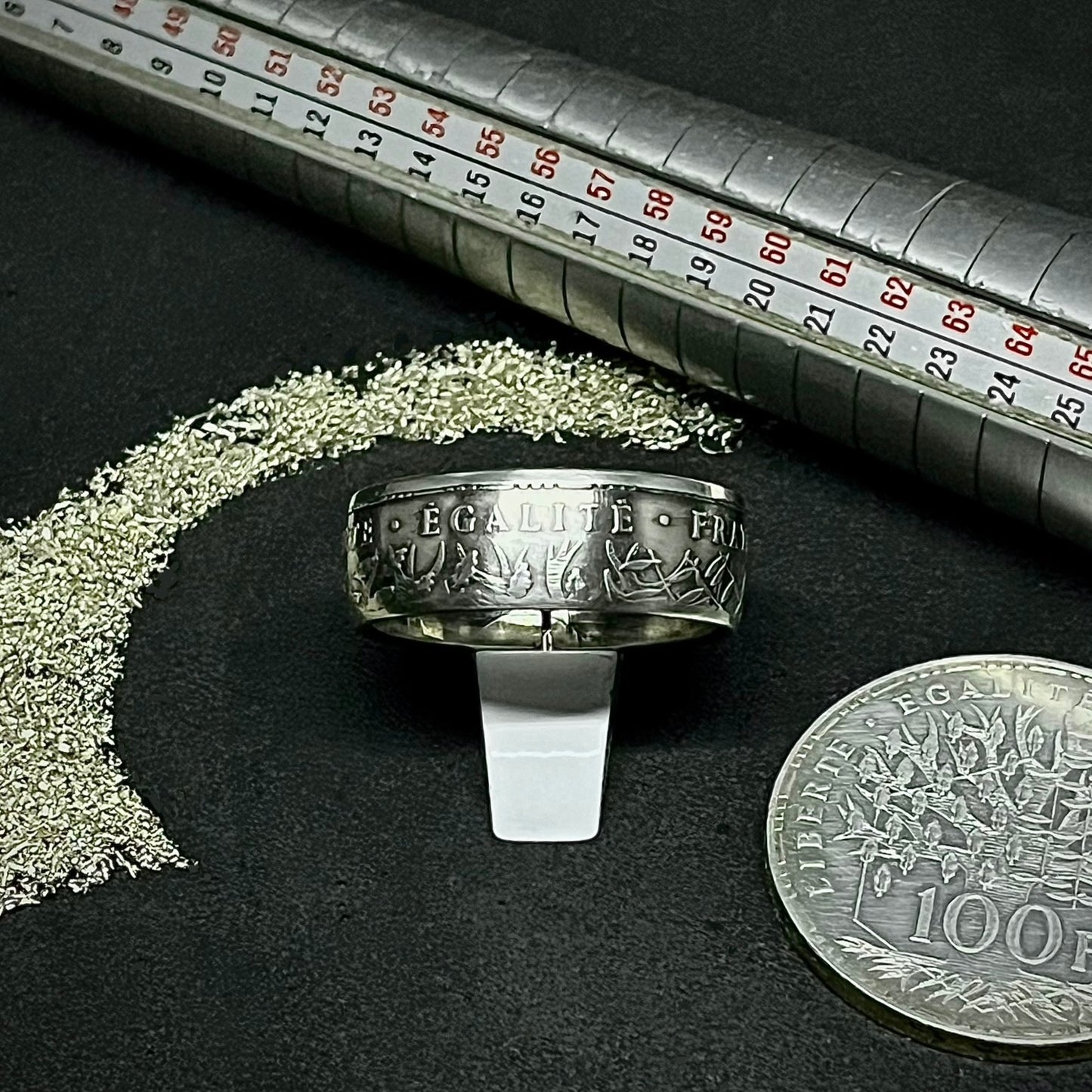 Bague Argent– Pièce 100 Francs Panthéon