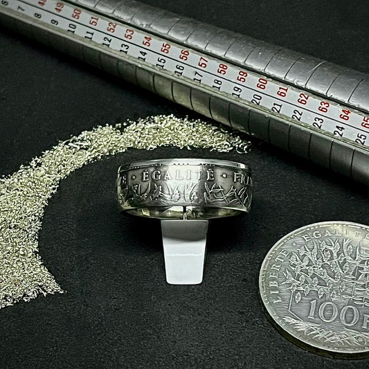 Bague Argent– Pièce 100 Francs Panthéon