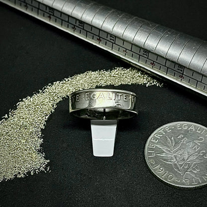Bague 2 Francs Semeuse en argent