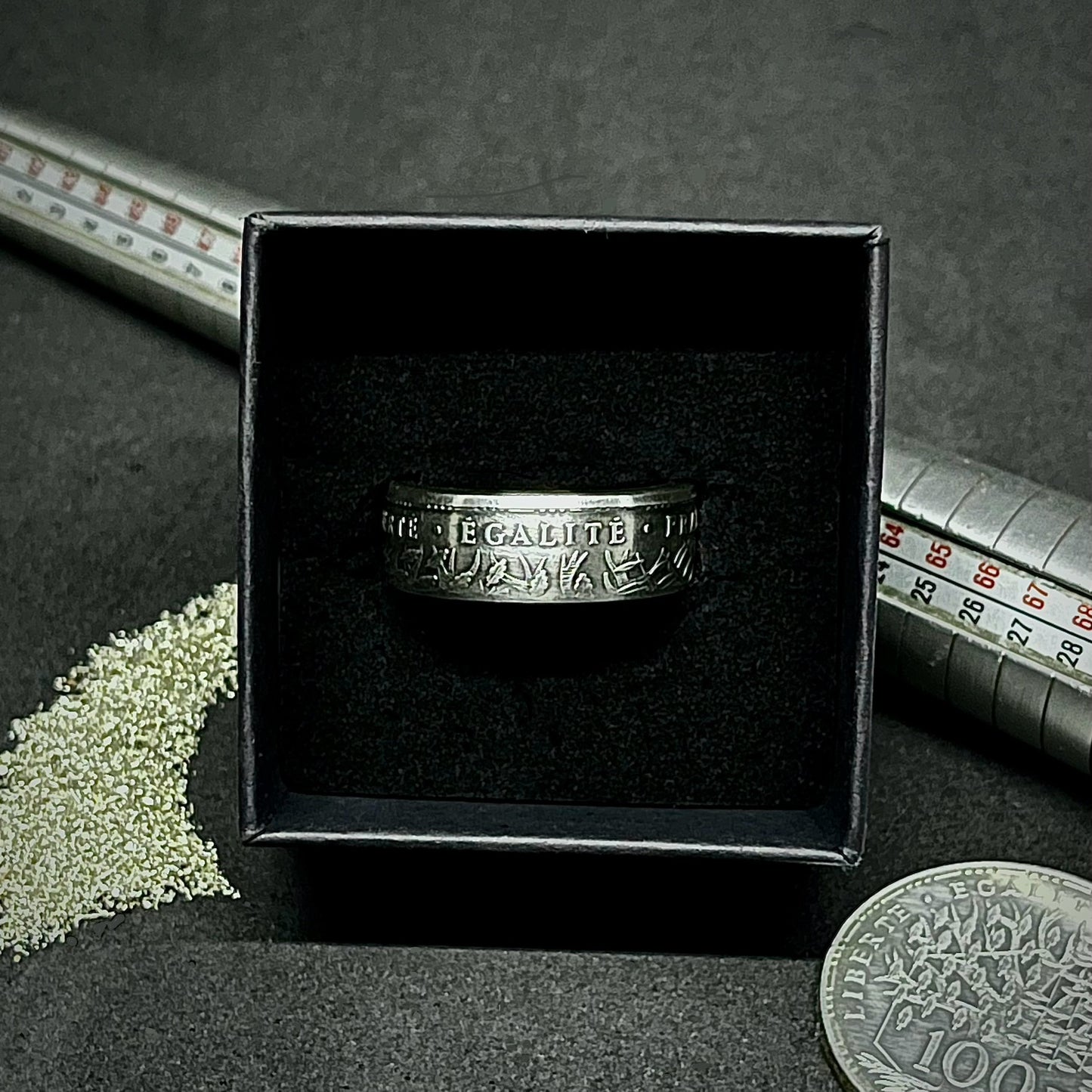 Bague Argent– Pièce 100 Francs Panthéon
