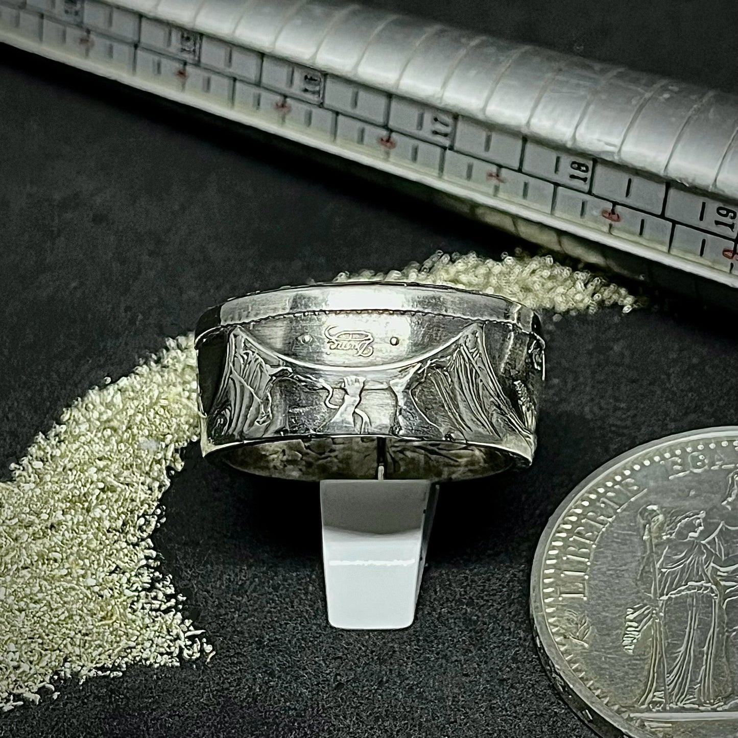 Bague Argent – Pièce 10 Francs Hercule