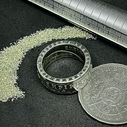 Bague 5 Francs Napoléon III en argent