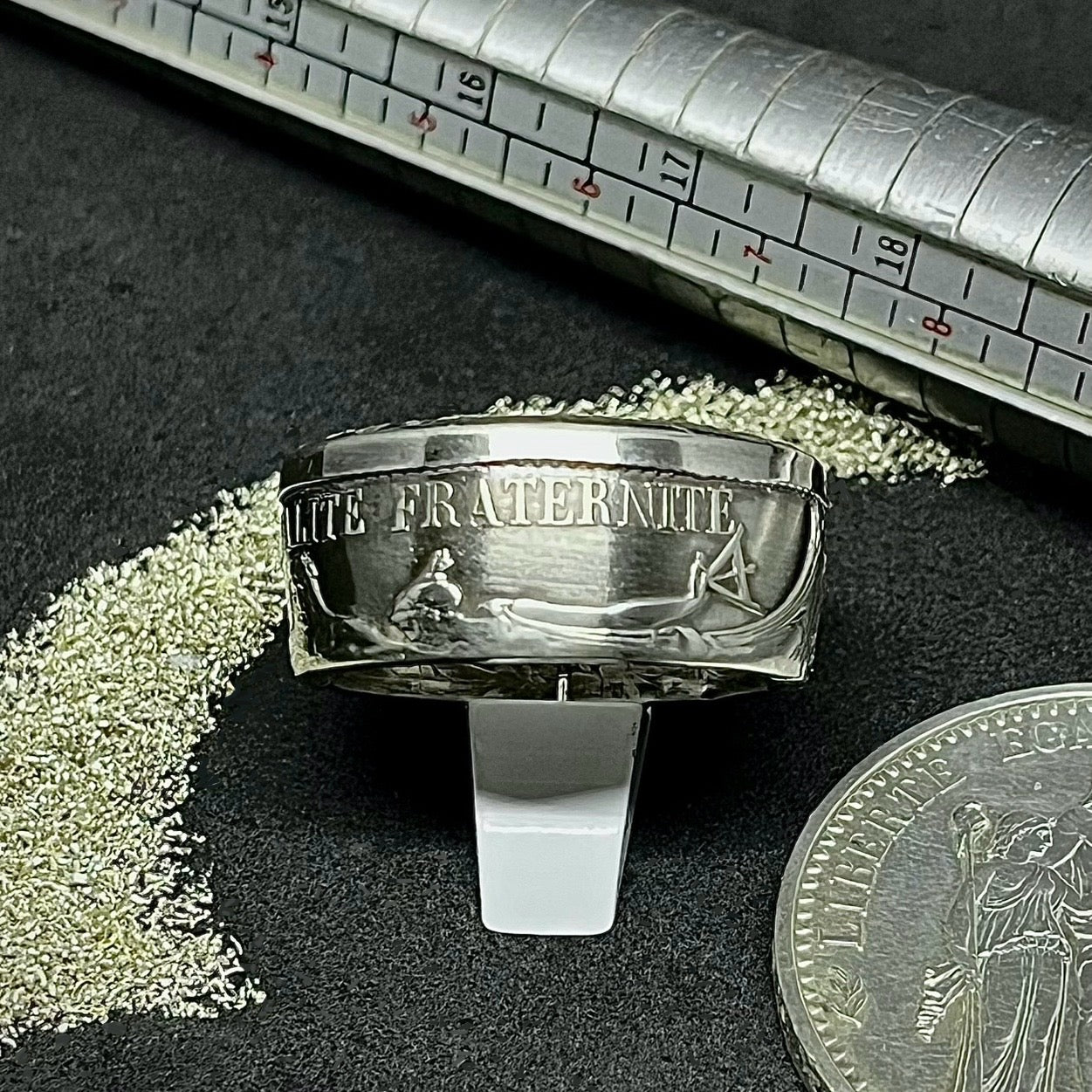 Bague Argent – Pièce 10 Francs Hercule