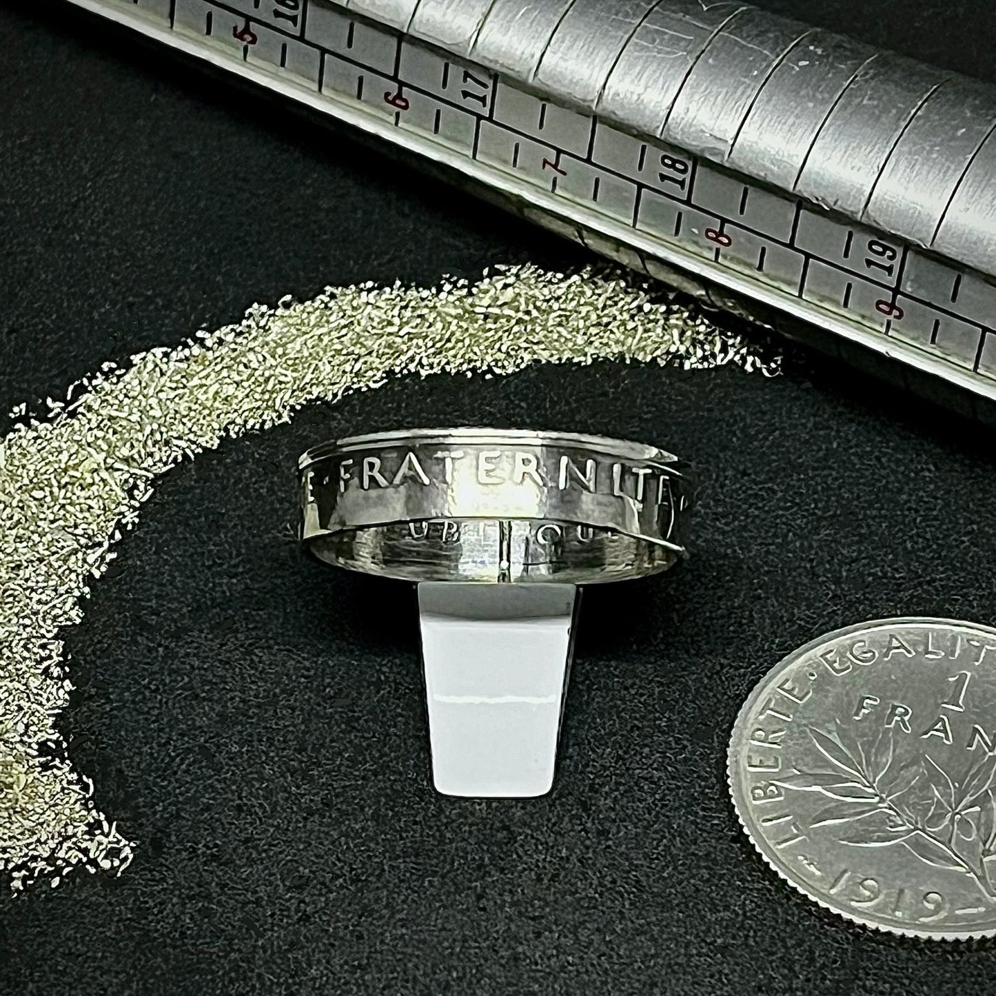 Bague Argent – Pièce 1 Franc Semeuse