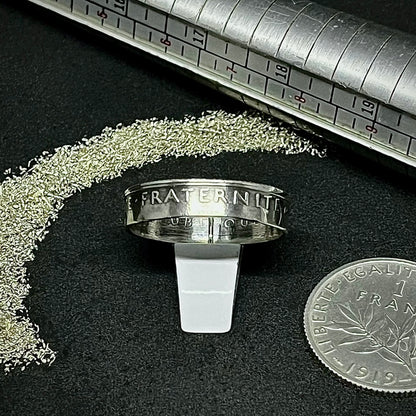 Bague 1 Franc Semeuse en argent