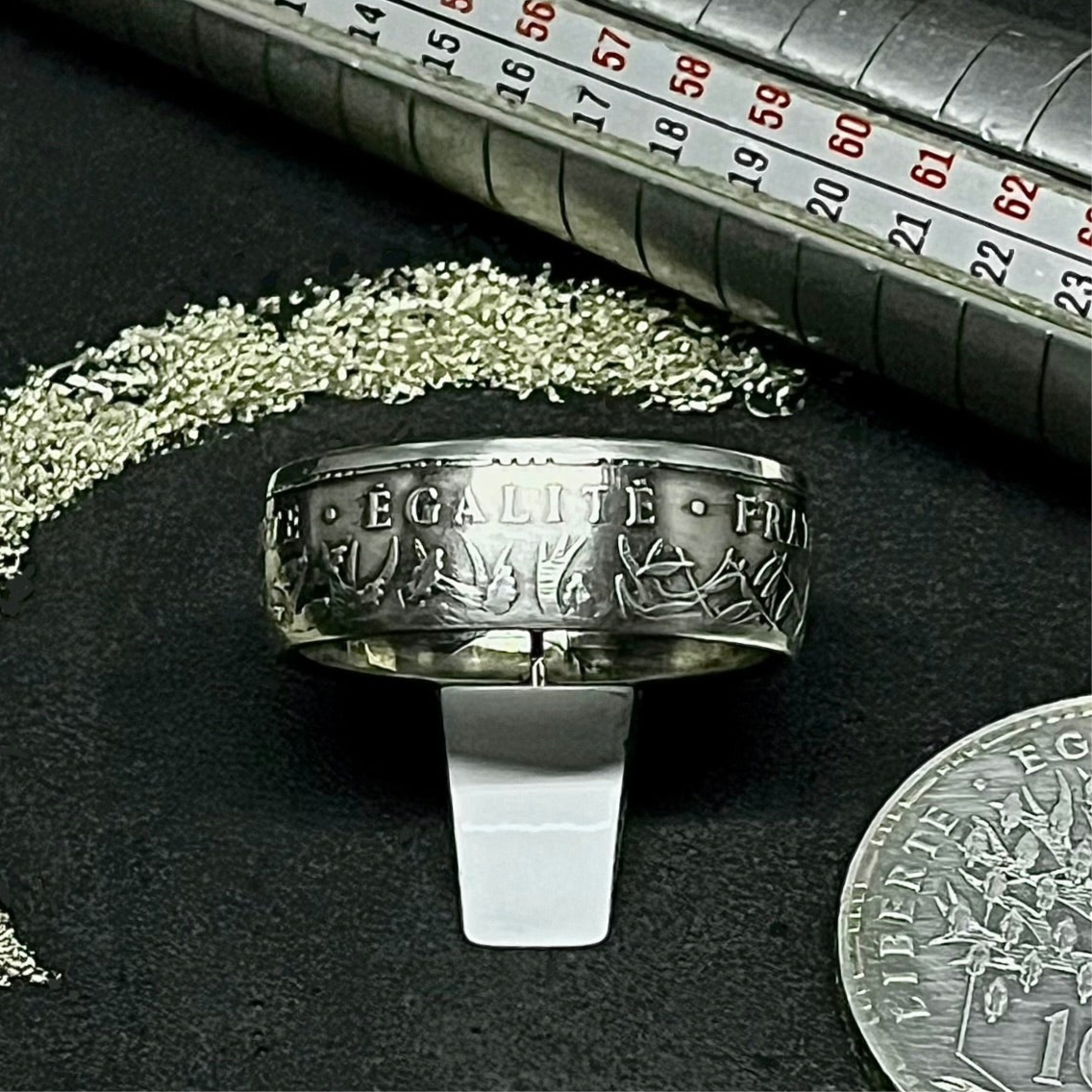 Bague Argent– Pièce 100 Francs Panthéon
