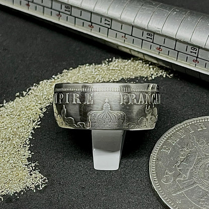 Bague 5 Francs Napoléon III en argent