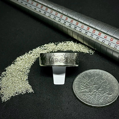 Bague 5 Francs Semeuse en argent