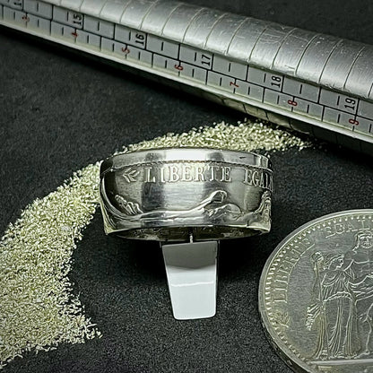 Bague 10 Francs Hercule en argent