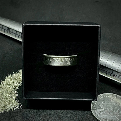 Bague 2 Francs Semeuse en argent